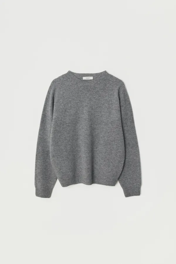 CLOUDEN WHOLEGARMENT WOOL KNIT_GRAY