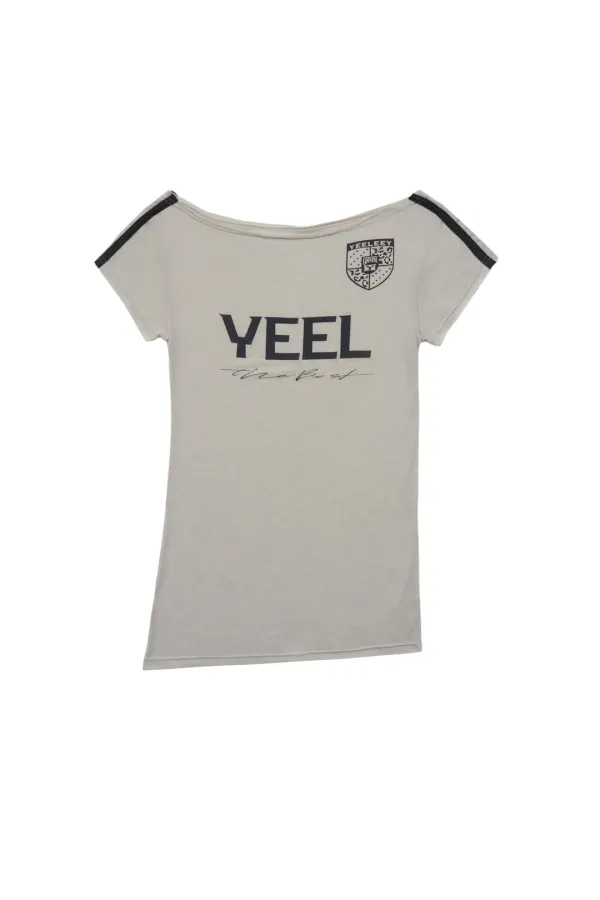 YEEL RACING ASYMMETRIC T-SHIRT GREY