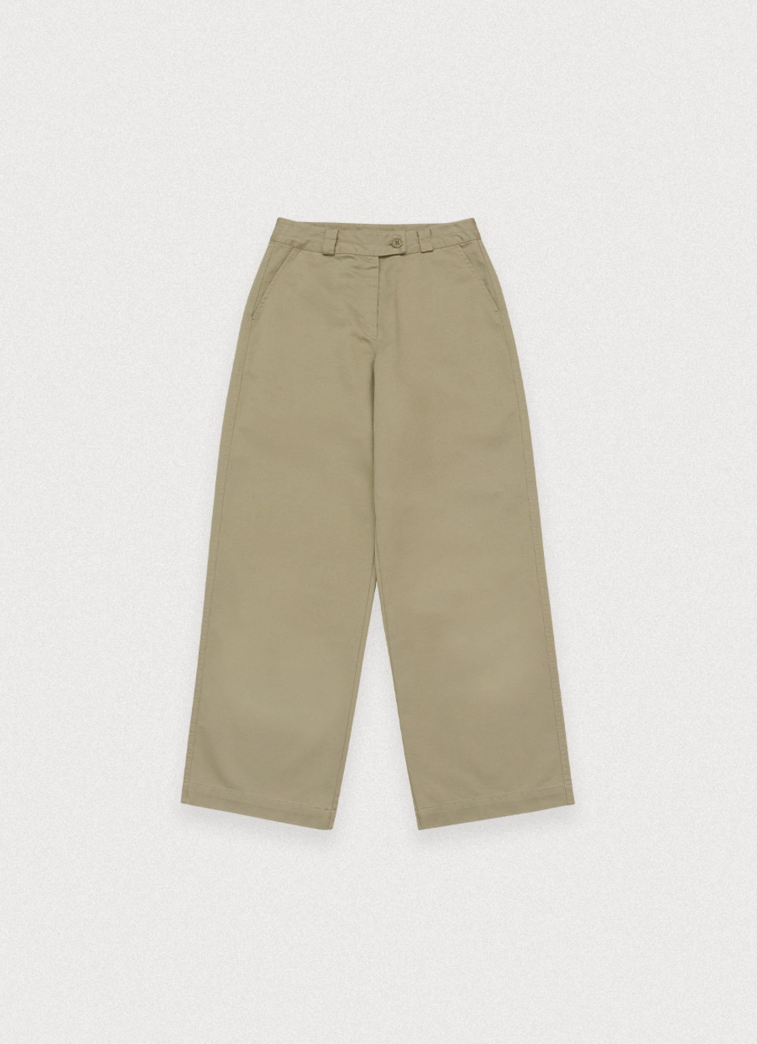 포에토 Edit basic cotton pants - beige 상품 이미지 1