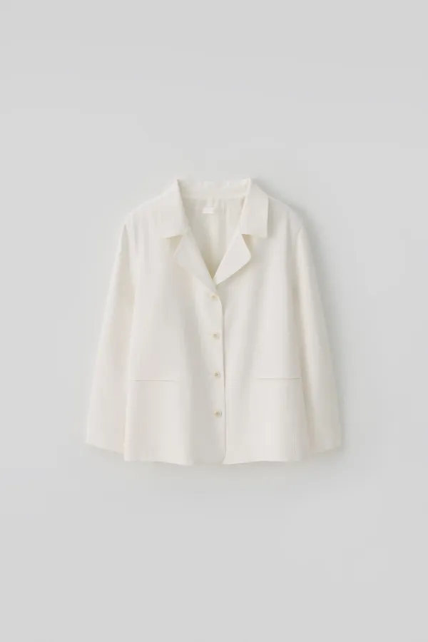 T/T Gathered soft jacket (ivory)