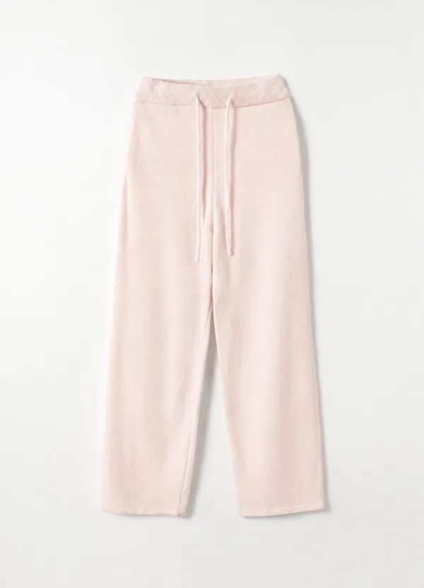 Cash Wool Knit Pants (Baby Pink)