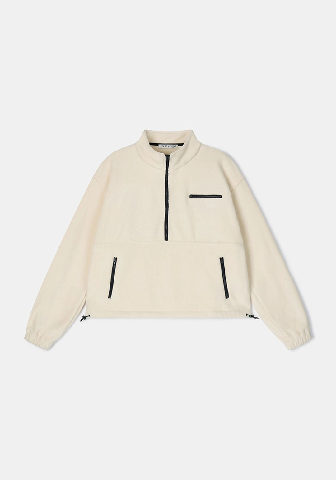이브세이지 Half-zip pullover fleece (Ivory) 상품 이미지 3