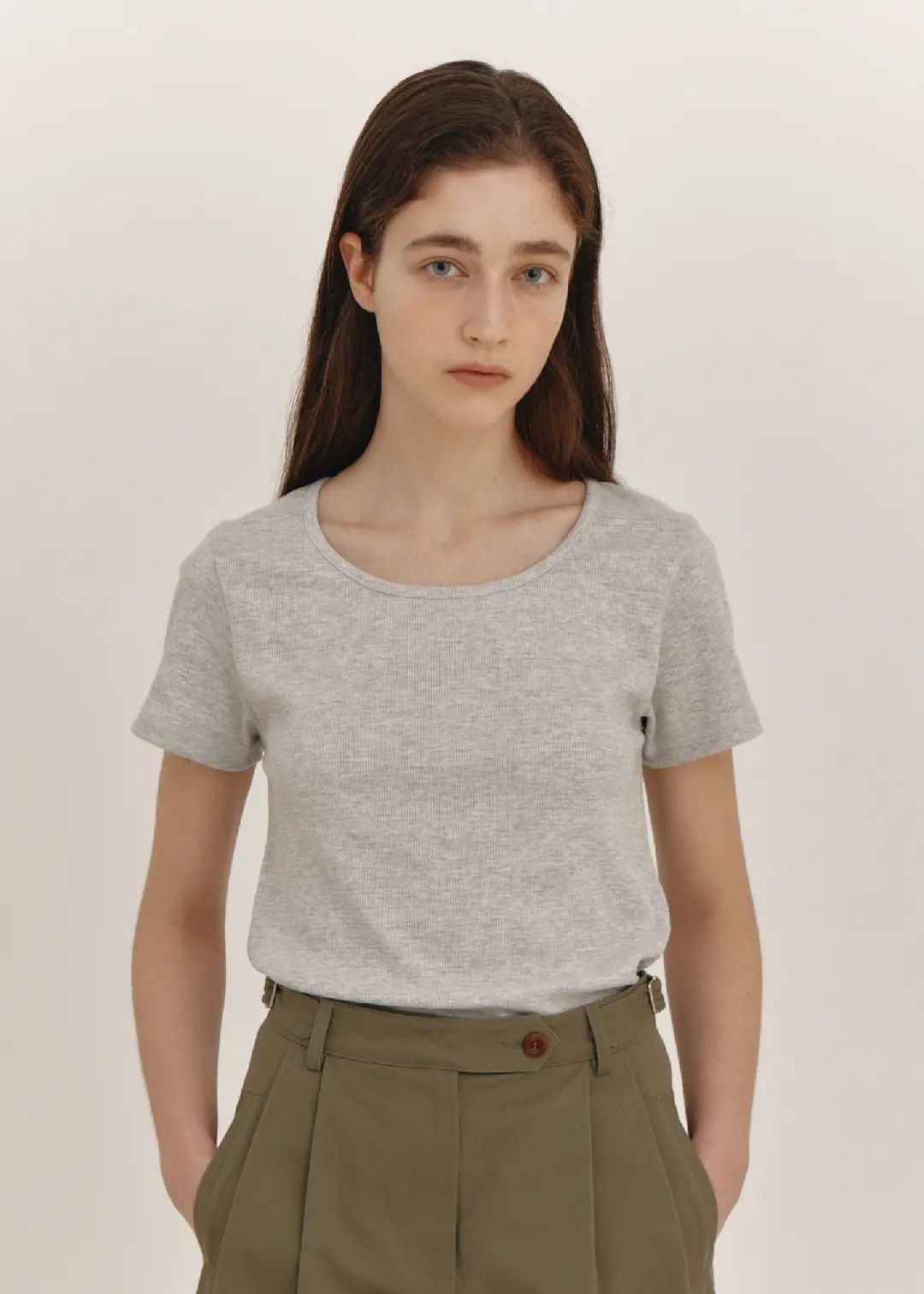 더라이 Waffle T-shirt(Melange) 상품 이미지 2