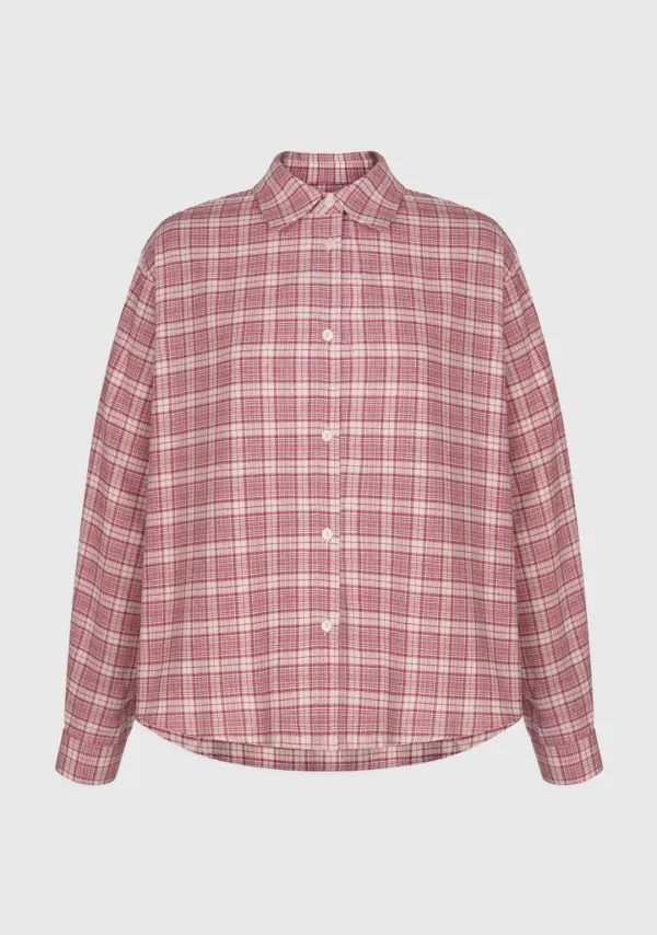 3rd) French Check Shirt Red