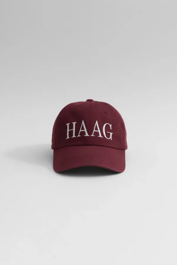 a haag cap (burgundy)