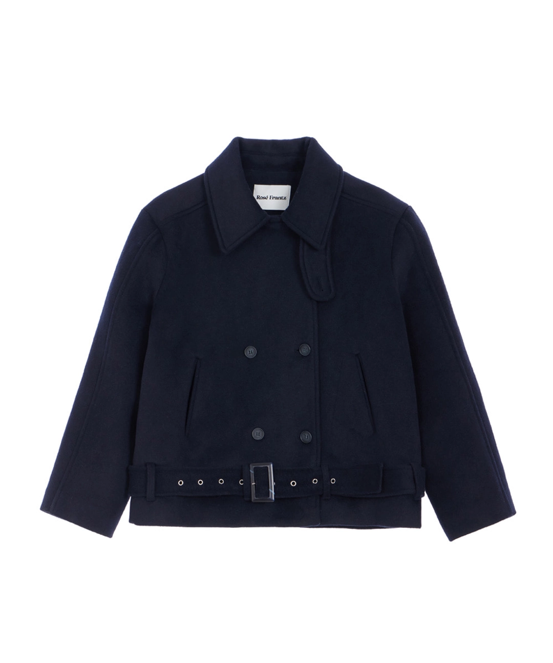 로제프란츠 Belt Half-neck Wool Jacket [Dark Navy] 상품 이미지 3