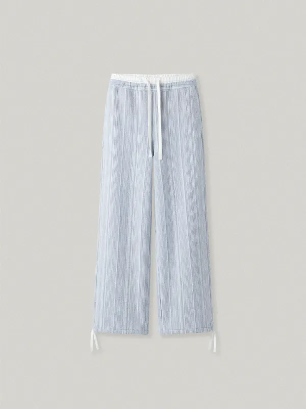 TERRE STRIPE PANTS - BLUE테르 스트라이프 팬츠