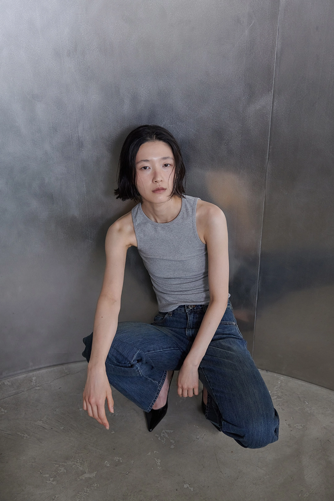 다이애그널 ESSENTIAL RIBBED SLEEVELESS 상품 이미지 2
