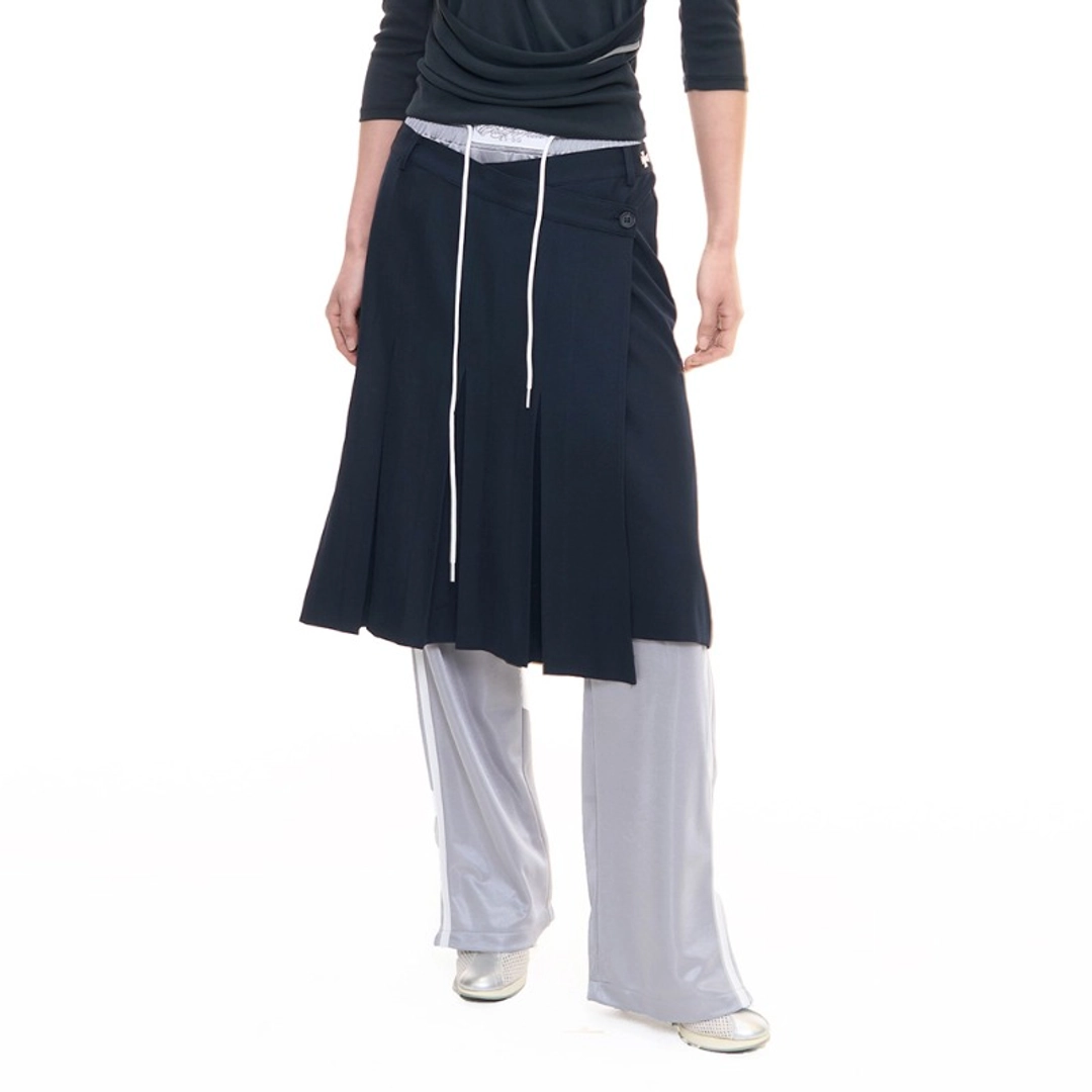 2000아카이브 DEPP SKIRT PANTS (NAVY+GREY) 상품 이미지 2