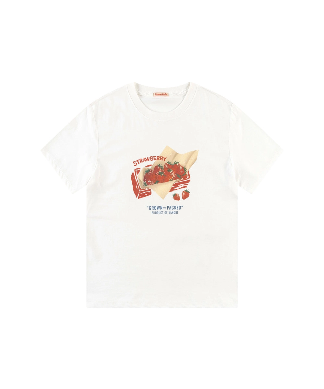반원 아뜰리에 A3614 Strawberry 티셔츠_White 상품 이미지 1