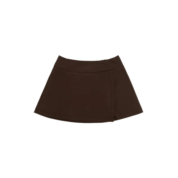 Slit Mini Skirt (chocolate brown)