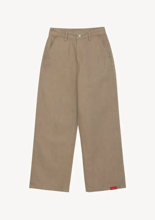 Grain Selvedge Denim in Beige
