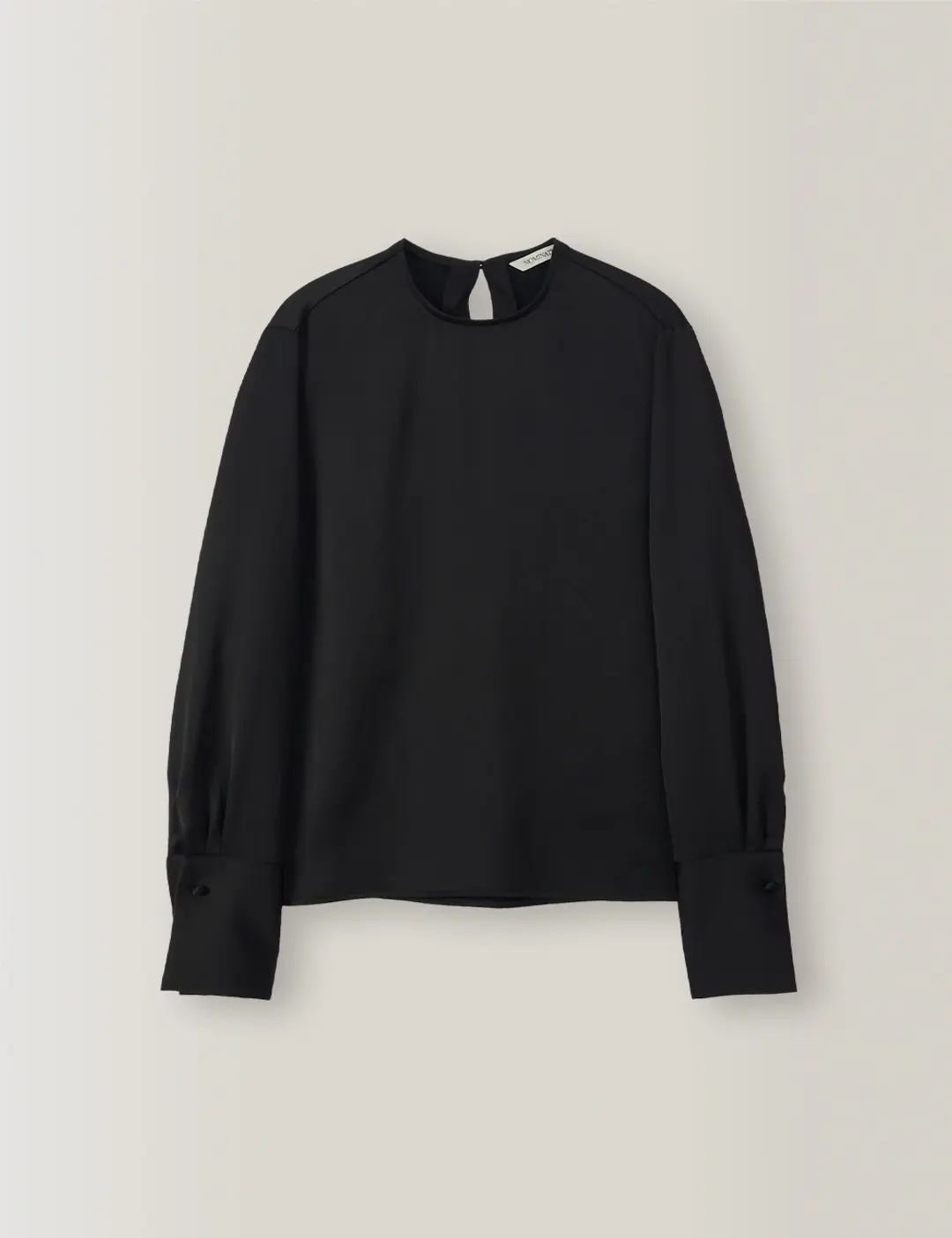 노미나떼 Helen Round Cuffs Blouse (Black) 상품 이미지 2