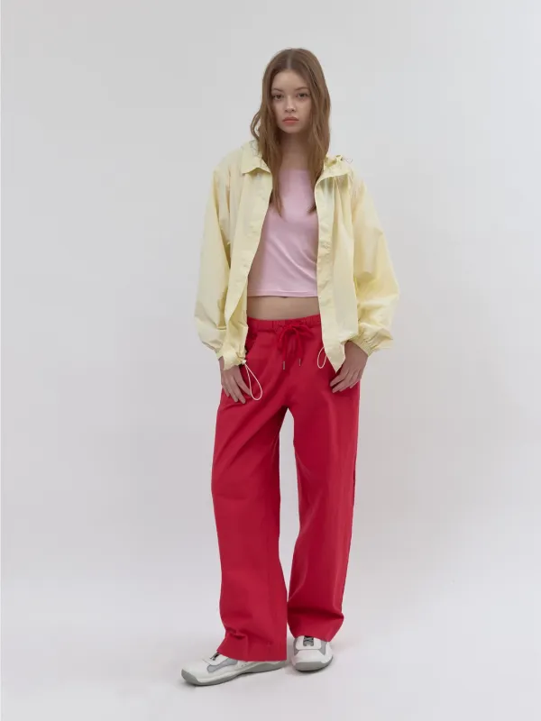 parachute hoodie jumper (lemon)