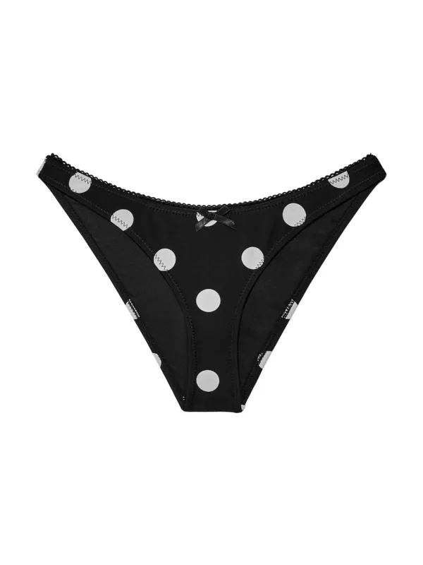BLUSH HIGH CUT BIKINI BOTTOM (ONYX FLECK)