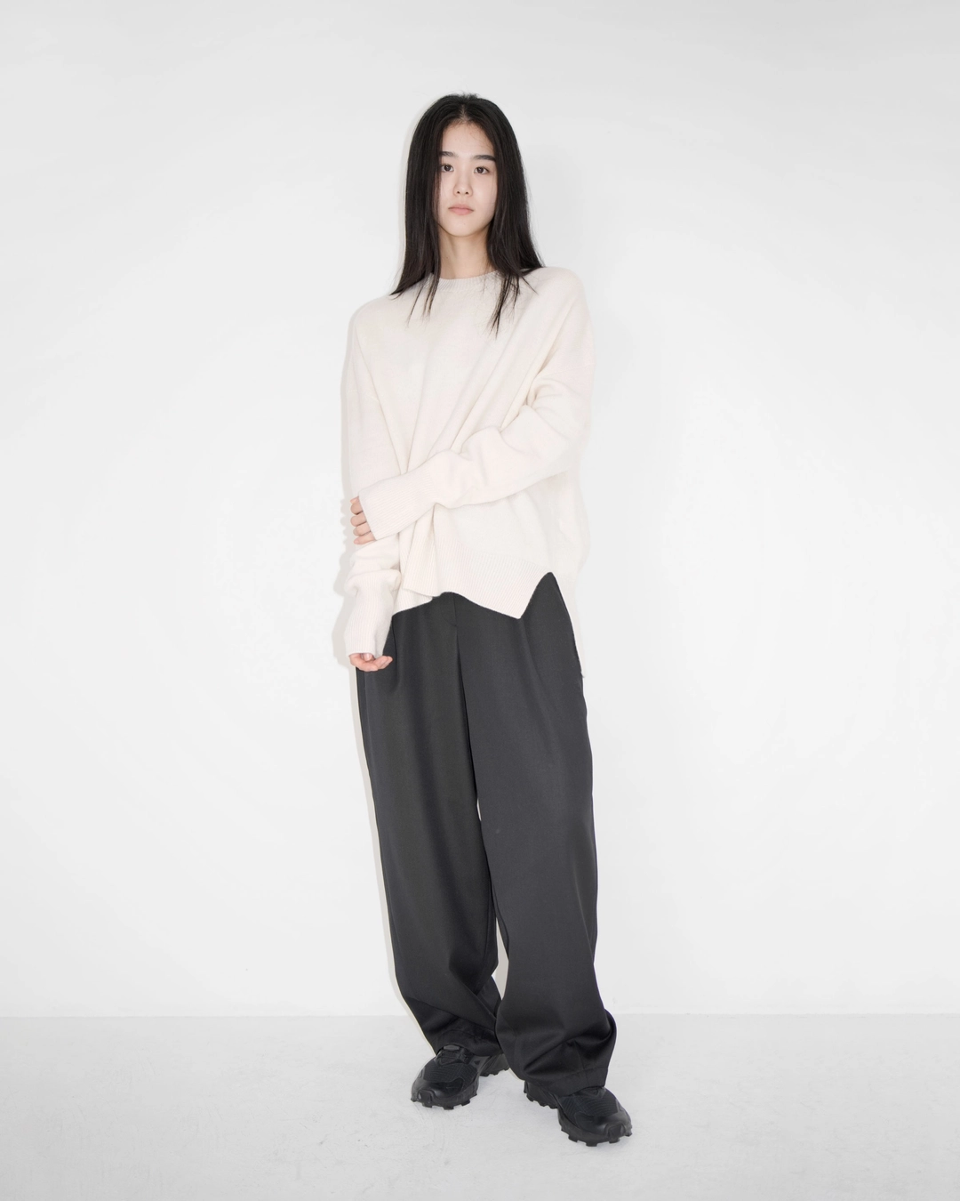 유노이아 loose fit rib knit 상품 이미지 2