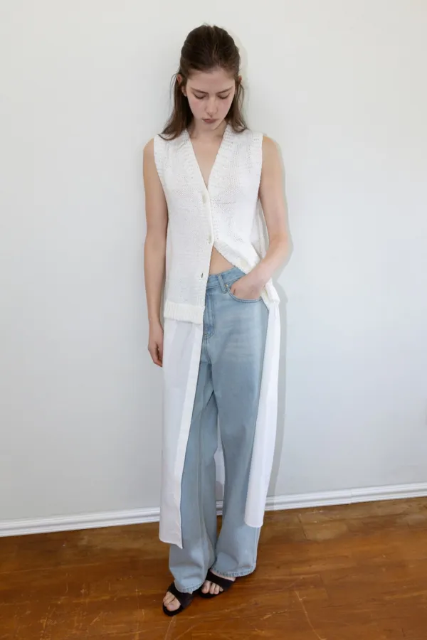 Bryn Knit Vest One-piece_Ivory