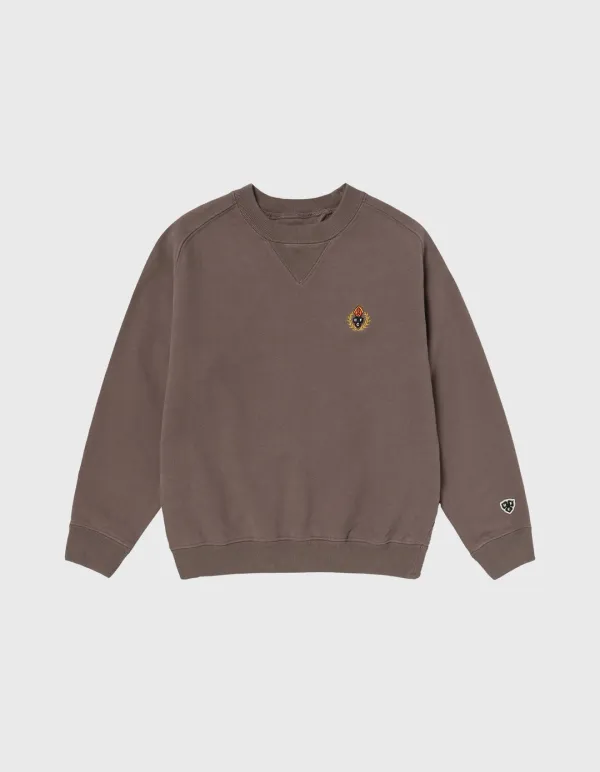 CHILDREN WASHED 221 CREWNECK / Maroon