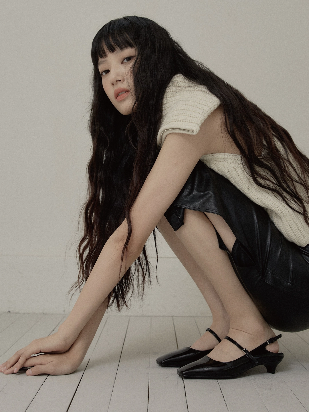 러브듀이 [바로배송] CITY CUT kitten heel (maryjane ver.) / 블랙페이턴트 상품 이미지 2