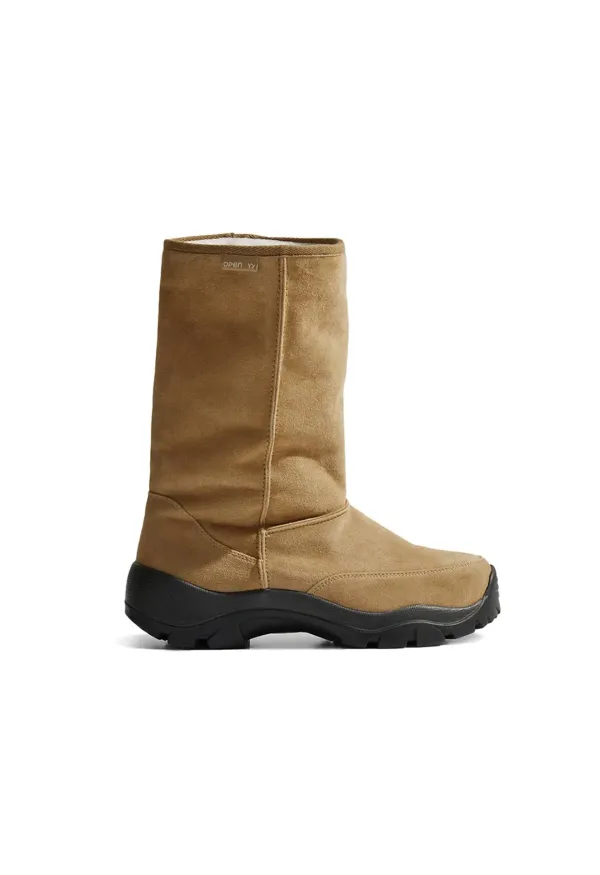 SUEDE MOUNTAIN BOOTS, BEIGE
