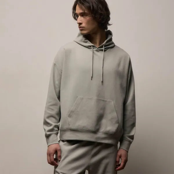 Italian Knit Hoodie - Fog