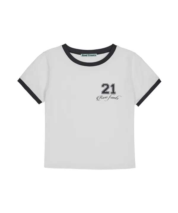 No.21 Ringer T-shirt [White]