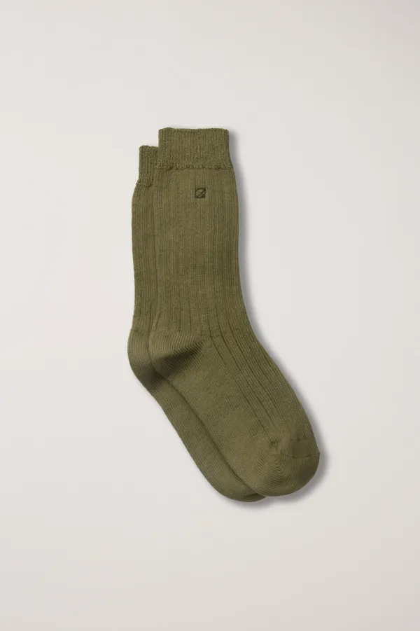 CLASSIC LOGO SOCKS KHAKI_UDSS6E102E2