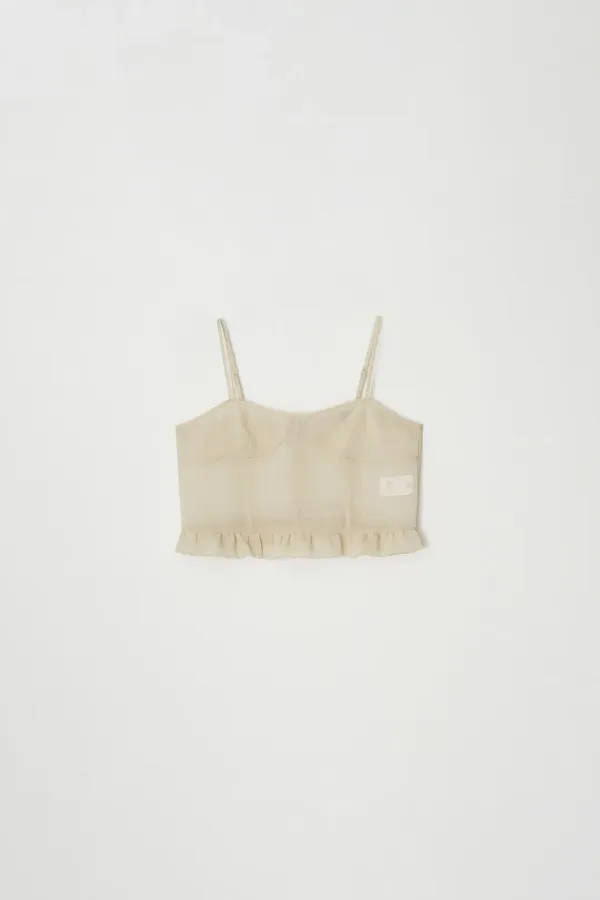 Sheer Bustier (beige)