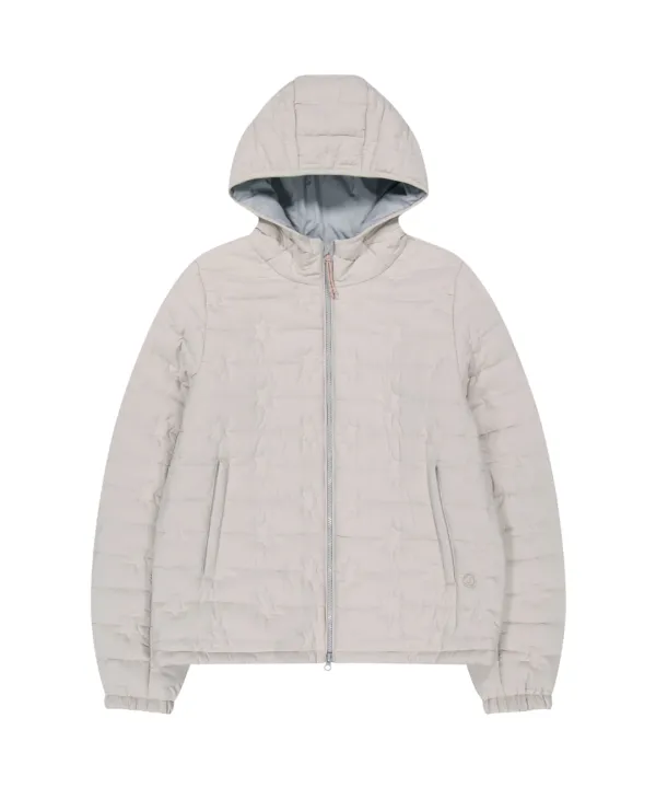 FLUFFY LIGHT PADDED JACKET IVORY