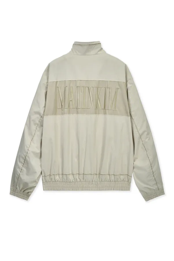 EMBROIDERY BACK LOGO JUMPER IN BEIGE