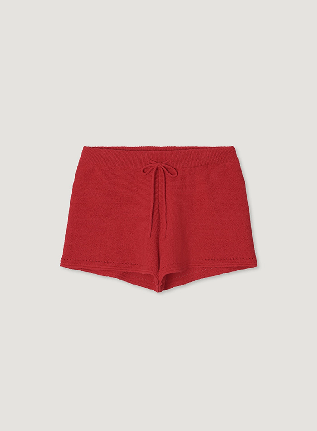 망고매니플리즈 OASIS KNIT SHORTS_RED 상품 이미지 1