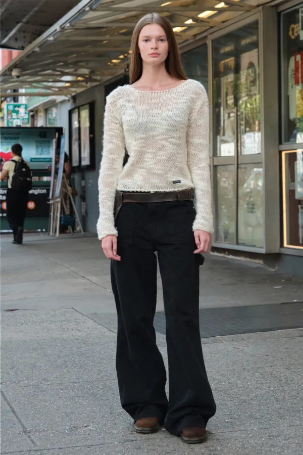 [Release] 10.13 출고 Halen Alpaca Boat Knit - Ivory