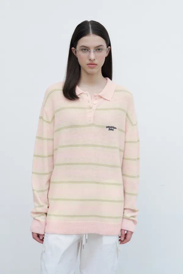[김가을 PICK] Toma Stripe Knit - Light Pink