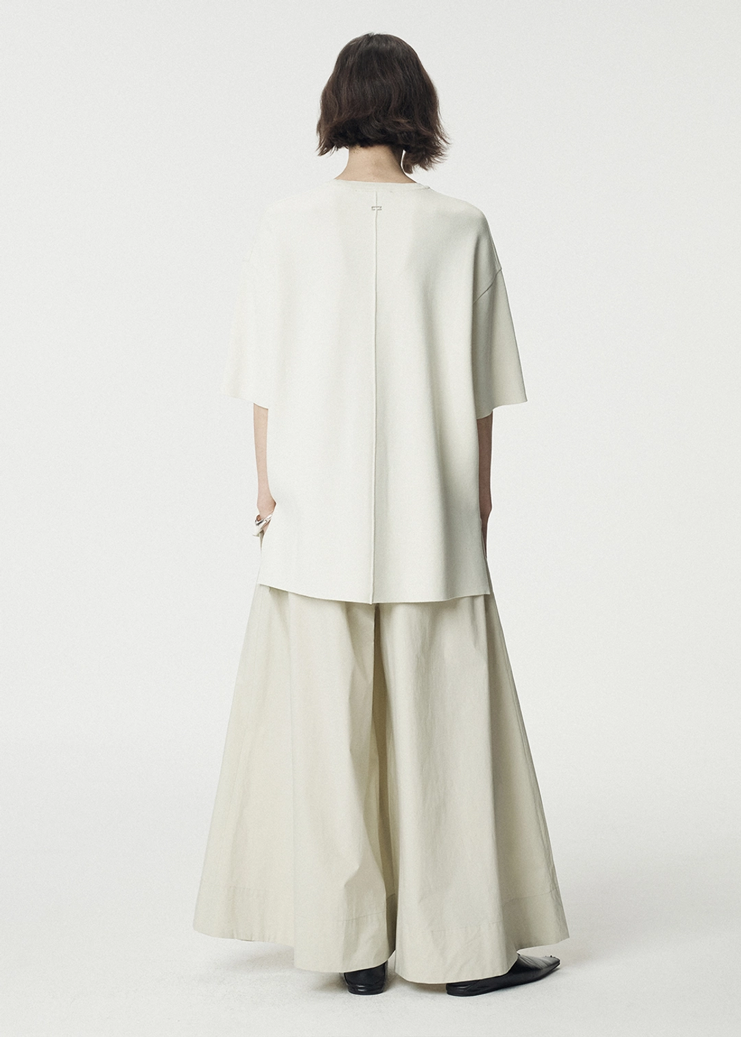 우마뭉 Poplin Maxi Culotte Pants_Green Tea 상품 이미지 2