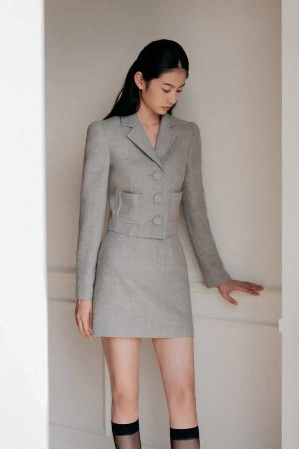 NO.34 SKIRT - GREY