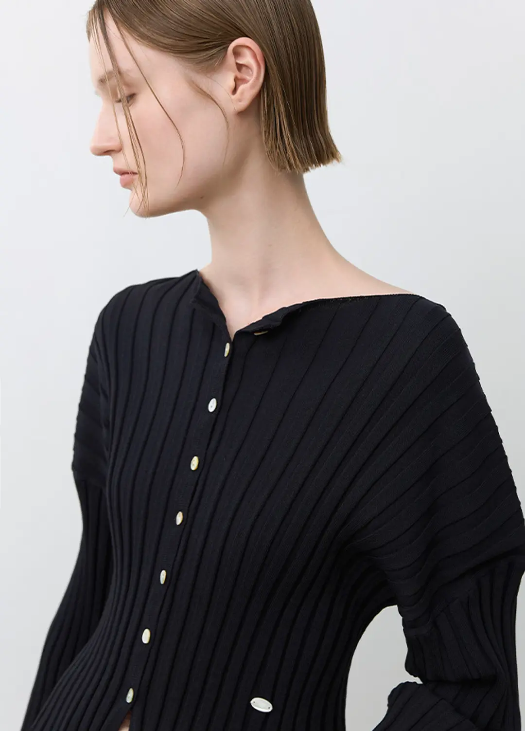 아뜰리에 나인 (CD-2195)PETTU TWO-WAY CROP CARDIGAN 상품 이미지 2