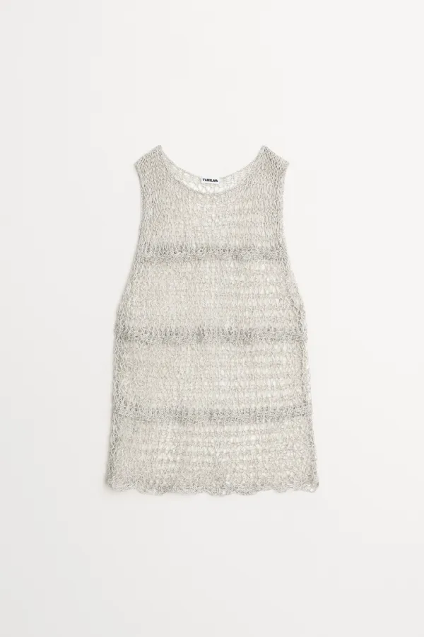 Hania Hand Knit Vest ivory