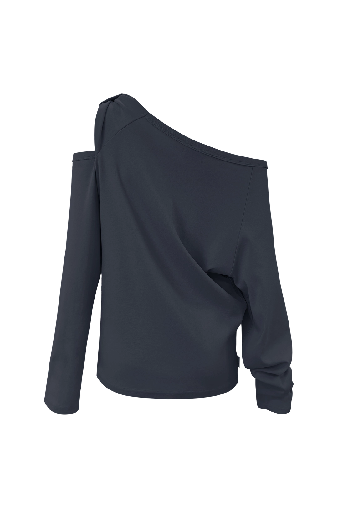 체메씨 BOW ONE-SHOULDER LONG SLEEVE (NAVY) 상품 이미지 3
