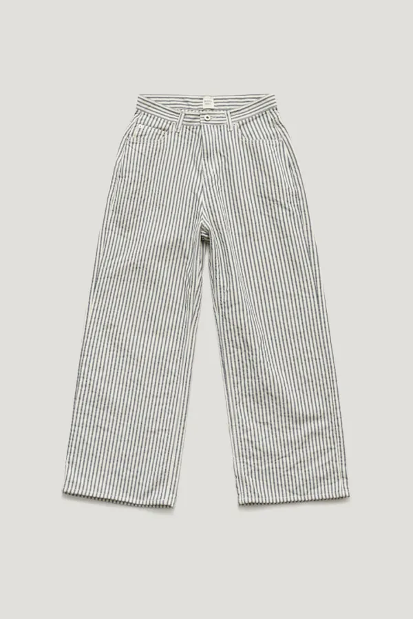 [2nd reorder 5/21 AM10:08 open] KYRA MARINE STRIPE DENIM PANTS_NAVY / ₩159,000  ->  ₩143,100 (10%)