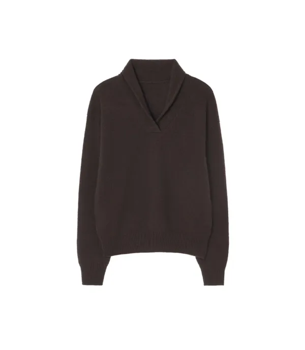 MALLOW SHAWL COLLAR SWEATER