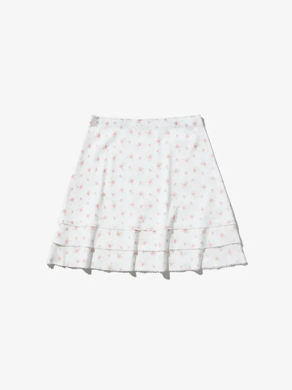 잔 모티프 미니 스커트_WHITE