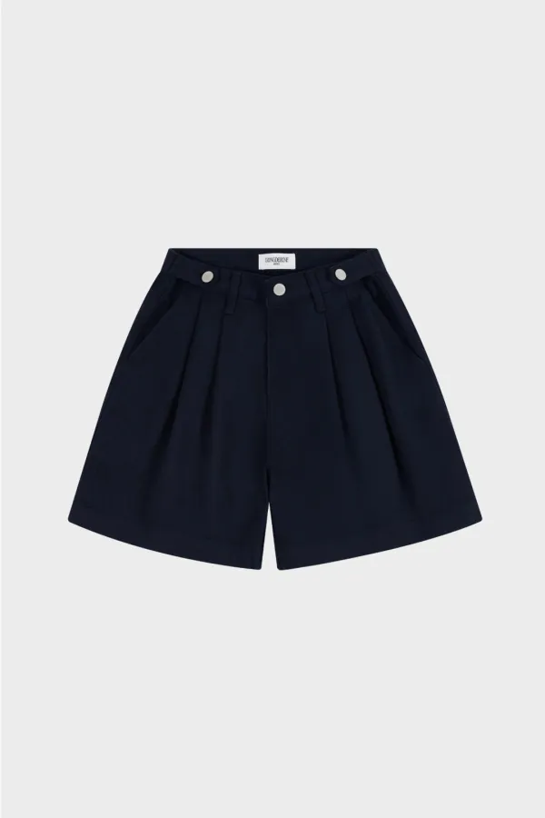 로렌 버클 하프 데님 (2color)