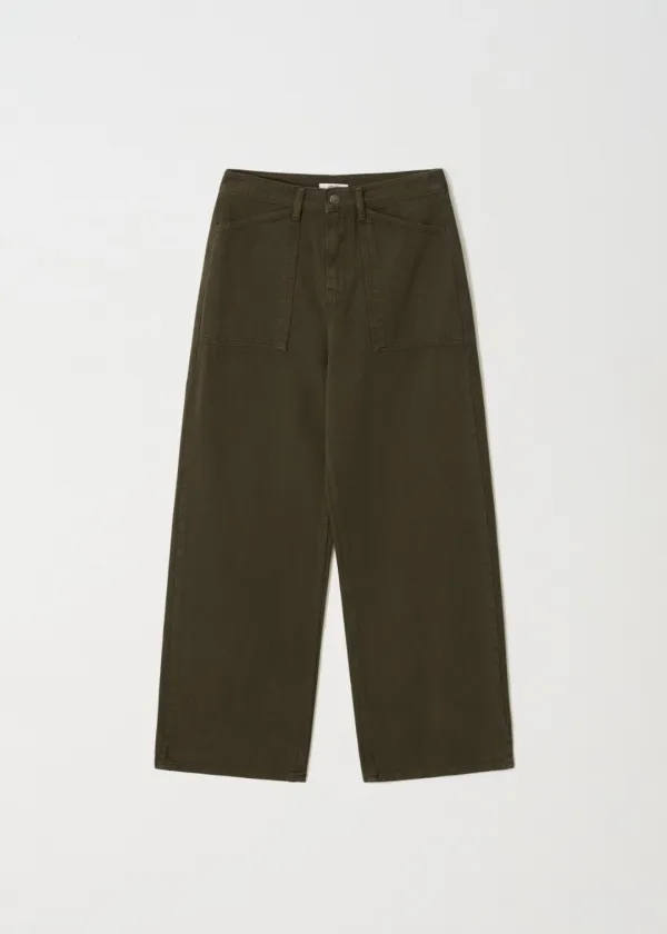 Dyeing Patch Pocket Denim_Khaki - 아르토