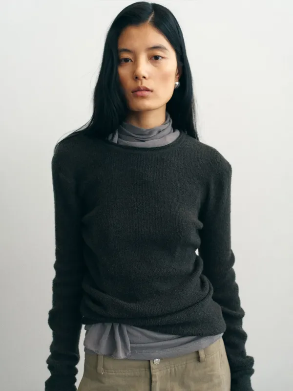 Elena Round Neck Knit_Charcoal