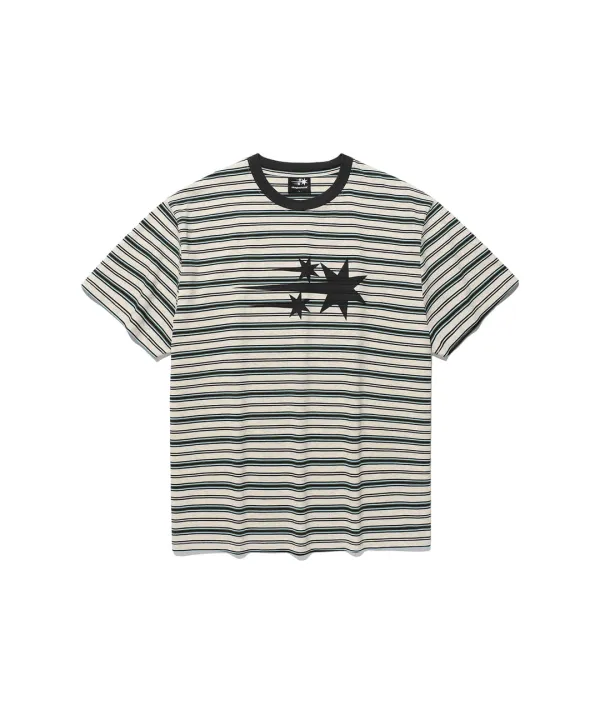stripe 3star basic tee[oatmeal]