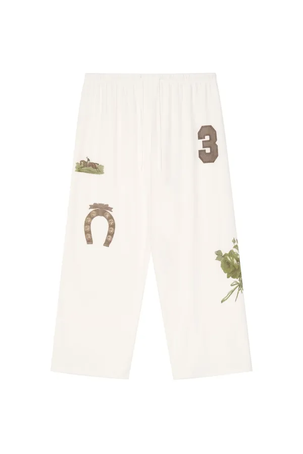 WESTERN WAFFLE PANTS (WHITE)