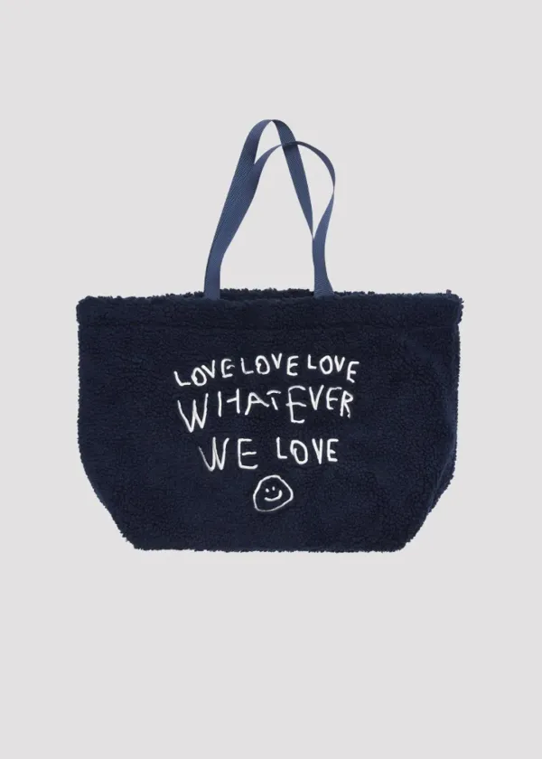 FLEECE BIG BAG WE LOVE NAVY