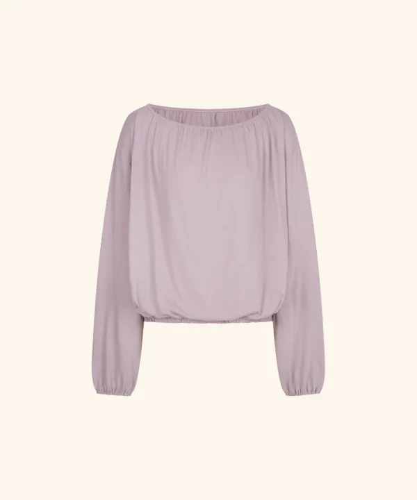 Softy Boat Neck Banded T-Shirt (Pink)