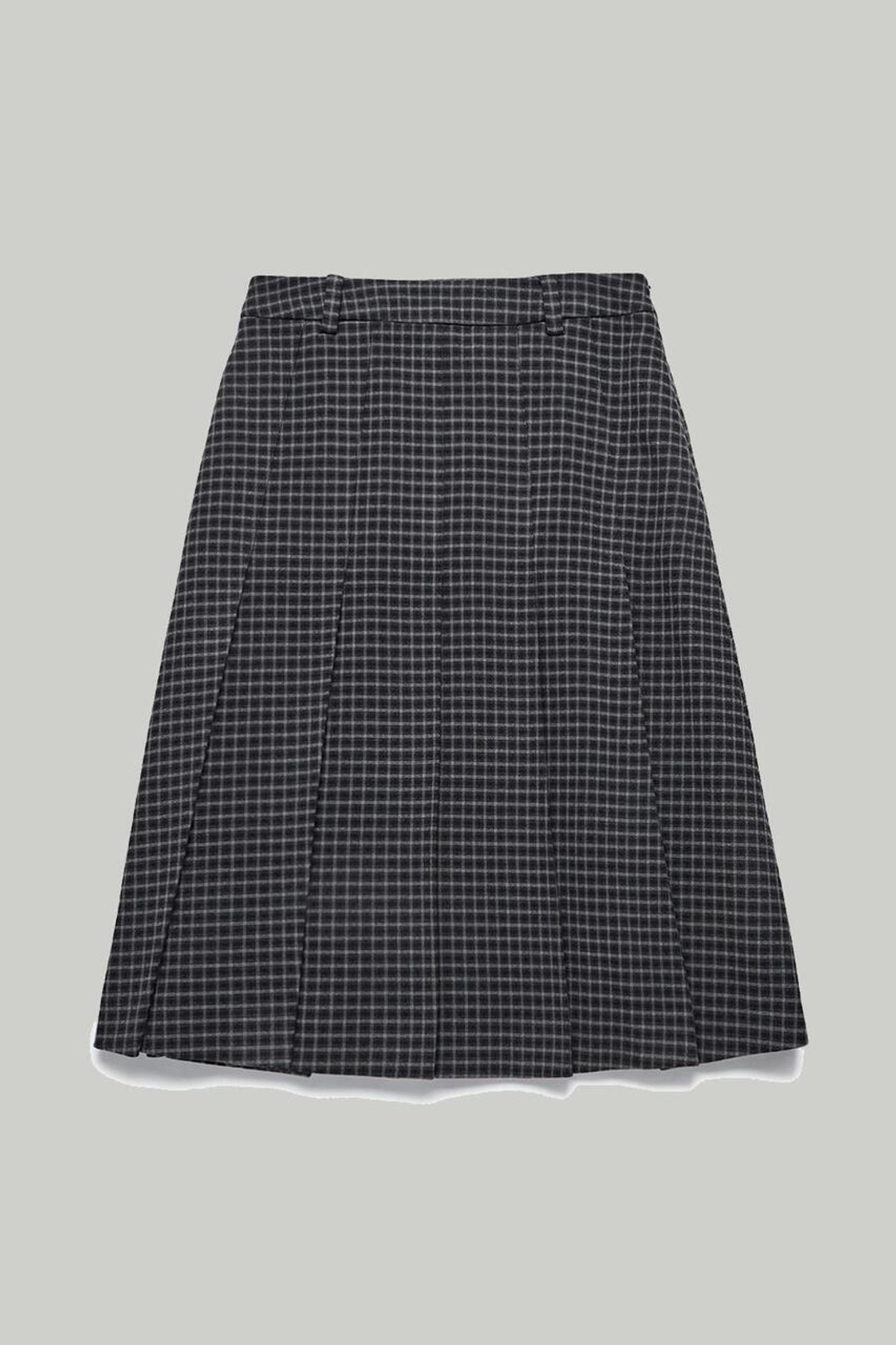 던스트 FLANNEL PLEATS MIDI CHECK SKIRT CHECK 상품 이미지 1