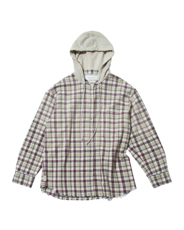 swin hooded shirt (beige)